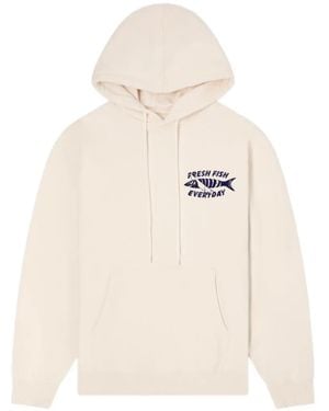 Edwin Monsieur Sakana Hoodie - White