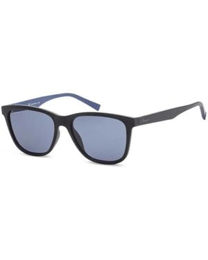 Ferragamo Eyewear Matte-Finish Square-Frame Sunglasses - Blue
