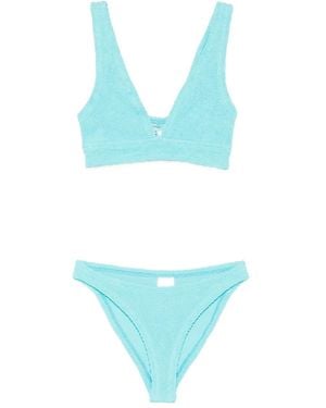 Hunza G Bikini Carla À Fini Texturé - Bleu