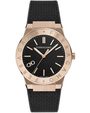 Ferragamo Montre Sapphire Logo 41 Mm - Black