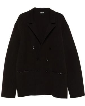 Tom Ford Double-Breasted Jacket - Black