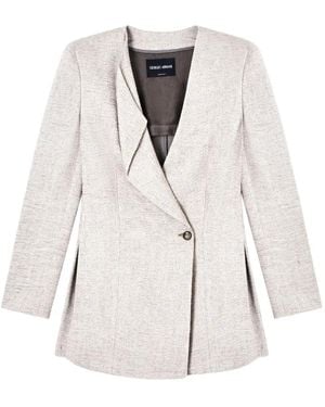 Giorgio Armani Jacke Mit Knöpfen - Weiß