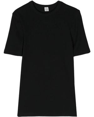 TOTEME Classic Rib Tee - Black