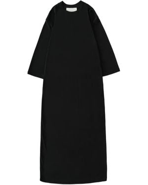 Studio Nicholson Milner Crew-Neck Midi Dress - Black