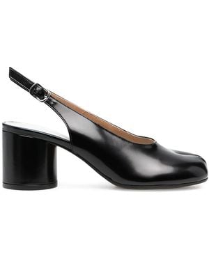 Maison Margiela 60Mm Tabi Slingback Pumps - Black