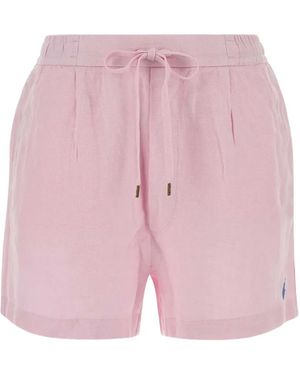 Polo Ralph Lauren Logo-Embroidered Drawstring Shorts - Pink