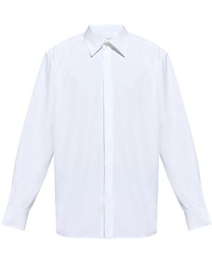 Saint Laurent Katoenen Overhemd - Wit