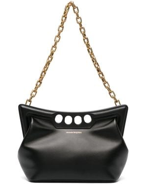 McQueen Borsa A Spalla The Peak Piccola - Nero