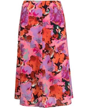 Paul Smith Rok Met Print - Rood