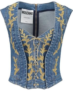 Moschino Denim Tanktop - Blauw