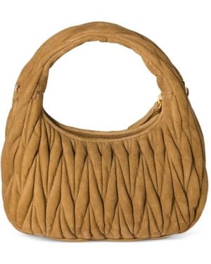 Miu Miu Sac Porté Épaule Wander À Design Matelassé - Métallisé
