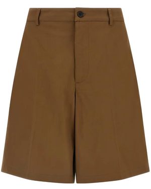Department 5 Buttoned Bermuda Shorts - Brown