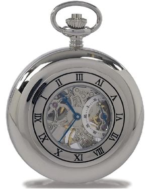 Rapport Mechanical Skeleton Pocket Watch - Grey