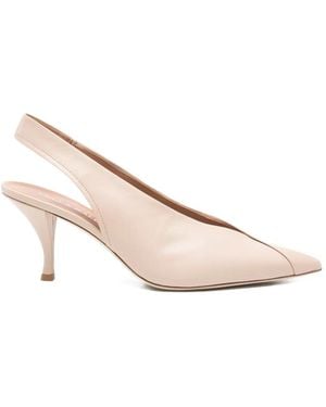 Lella Baldi Pointed Court Shoes - Natural