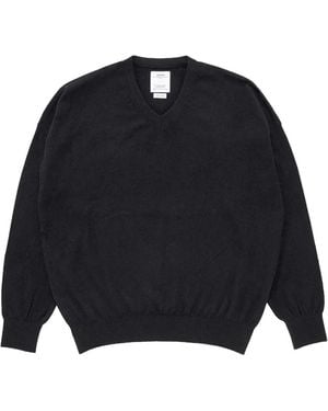 Visvim V-Neck Long-Sleeve Jumper - Blue