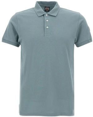 Colmar Logo-Patch Piqué Polo Shirt - Blue