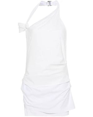 Nike X Jacquemus Asymmetrisches Minikleid - Weiß