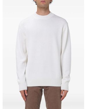 Paolo Pecora Ribbed-Knit Wool Sweater - White