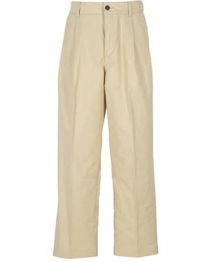 HUGO Pleated-Front Trousers - Natural