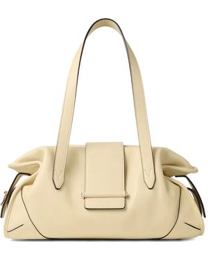 Jimmy Choo Medium Bar Holdall Bag - Natural