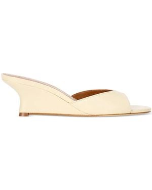 STAUD Brigitte Wedge-Hell Sandals - Natural