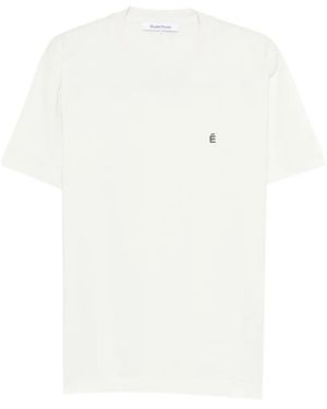 Etudes Studio Camiseta Bordada - Blanco