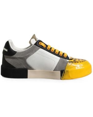 Dolce & Gabbana Miami Panelled Trainers - Yellow