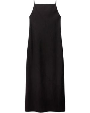 Another Tomorrow Kleid Aus Seide - Schwarz