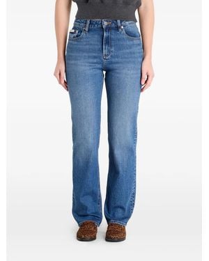 Calvin Klein High-Rise Straight Jeans - Blue