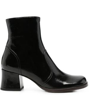 Chie Mihara Talena Leather Ankle Boots - Black