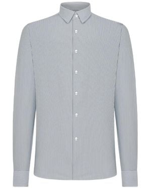 Rrd Jacquard-Stripe Oxford Shirt - Gray