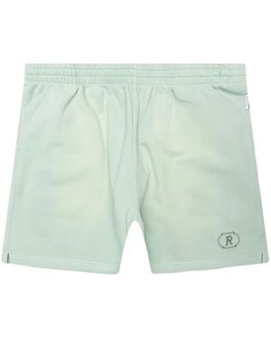 Represent Embroidered-Logo Pocket Shorts - Green