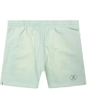 Represent Embroidered-Logo Pocket Shorts - Green