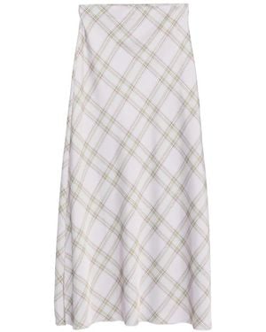 Marques'Almeida Tartan-Pattern Maxi Skirt - White