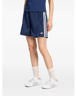adidas Pinstripe Firebird Shorts - Blue