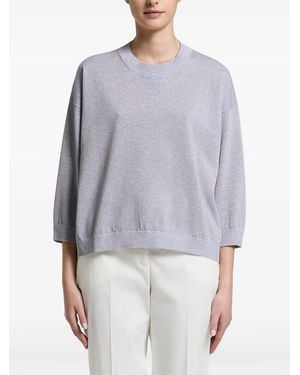 Peserico Three-Quarter-Sleeve Jumper - Grey