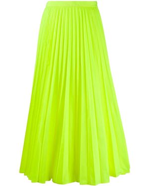 Valentino Garavani High-Waisted Pleated Midi Skirt - Green