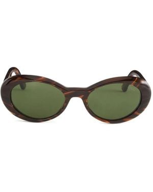 PUCCI Sonnenbrille Mit Ovalem Gestell - Grün
