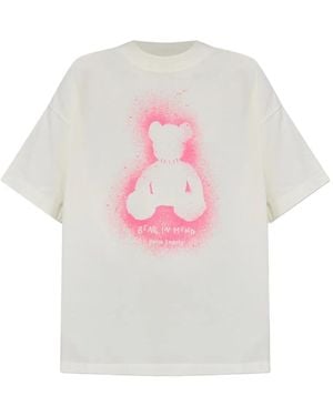 Palm Angels Bear Spray-Paint T-Shirt - White