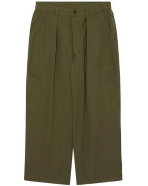 A.PRESSE Usaf Pleated Cargo Trousers - Green