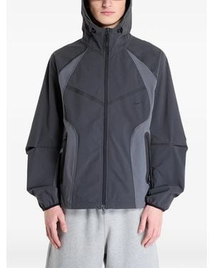 Nike Colour-Block Woven Windrunner Jacket - Gray