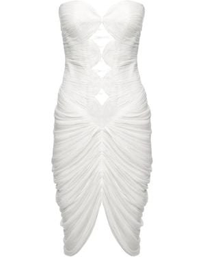 Ana Radu Off-The-Shoulder Draped Dress - White
