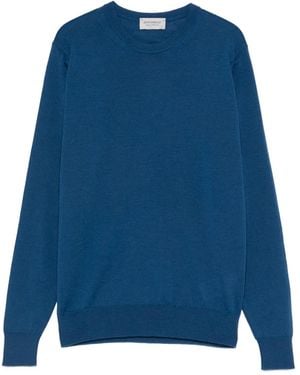 John Smedley Jersey con cuello redondo - Azul