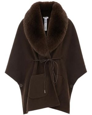 Liu Jo Poncho Mit Schleifenverschluss - Braun