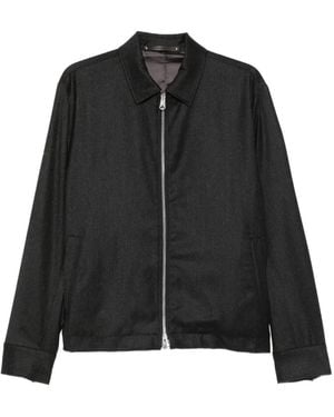 Paul Smith Zip-Up Collared Jacket - Black