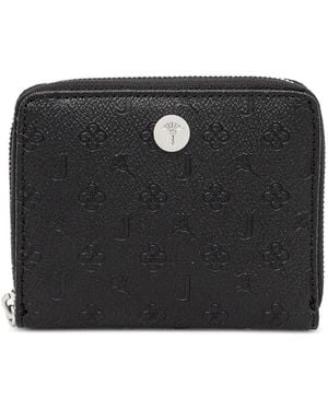 Joop! Portafoglio Nisa Con Logo Goffrato E Zip A Giro - Nero