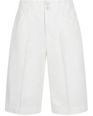 JNBY Wide-Leg Knee-Length Shorts - White