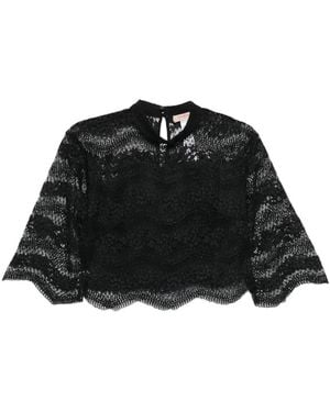 Twinset Laced Blouse - Black