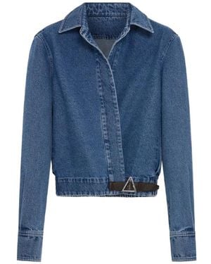 16Arlington Jolie Belted Denim Jacket - Blue