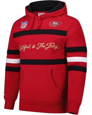 Mitchell & Ness San Francisco 49Ers Head Coach "Scarlet" Hoodie - Red